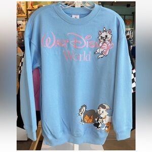 2025 Walt Disney Cats Marie Cheshire Lucifer Pullover Sweatshirt Aristocats